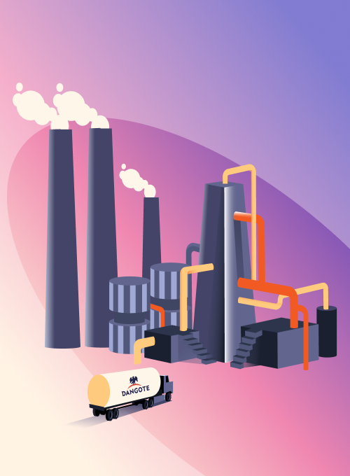 Illustration of the Dangote Refinery